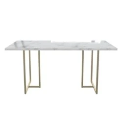 CosmoLiving By Cosmopolitan Astor Dining Table, White -Safavieh Furniture 313Y19dyjDL