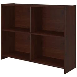 Rosebery Kids 4 - Cubby Wooden Bookcase In Cappuccino Finish