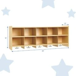 Angeles Value Line 10-Section Wall Locker, ANG7160, Kids Classroom Coat Rack & Storage Shelves, Cubby Organizer For Daycare, Playroom And Preschool 8 Angeles Value Line 10-Section Wall Locker, ANG7160, Kids Classroom Coat Rack & Storage Shelves, Cubby Organizer For Daycare, Playroom And Preschool -Safavieh Furniture 313zNO4wf5L