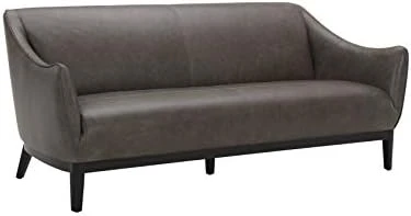 Amazon Brand – Rivet Bayard Contemporary Leather Accent Chair With Curved Armrests, 33.5"W, Cognac 7 Amazon Brand – Rivet Bayard Contemporary Leather Accent Chair With Curved Armrests, 33.5"W, Cognac - Image 7