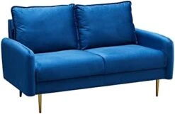 INSTORY Velvet Sofa Set Modern Sofa & Loveseat Set 2 Piece Tufted Couch Set With Metal Legs For Living Room, Office, Bedroom - Ginger 28 INSTORY Velvet Sofa Set Modern Sofa & Loveseat Set 2 Piece Tufted Couch Set With Metal Legs For Living Room, Office, Bedroom - Ginger -Safavieh Furniture 314KEaa325L. AC 1