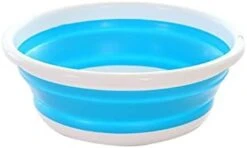 ONGHAHYIS Folding Collapsible Wash Basin 1PCS Folding Bucket Portable Collapsible Basins Car Washing Tool Vegetable Fruit Basin High Capacity Household Supplies (Color : Green) -Safavieh Furniture 314KKWflcOL. AC