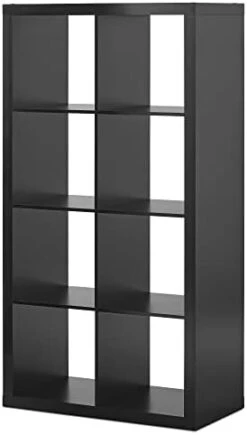 NERDOH 8-Cube Storage Organizer (Color : Rustic Gray) -Safavieh Furniture 314W3bSpEyL. AC