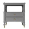 KFJBX Nightstand For Small Spaces Bedroom Contemporary 2 Drawer