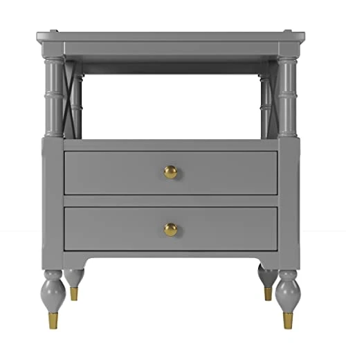 ZLBYB Nightstand For Small Spaces Bedroom Contemporary 2 Drawer 1 ZLBYB Nightstand For Small Spaces Bedroom Contemporary 2 Drawer