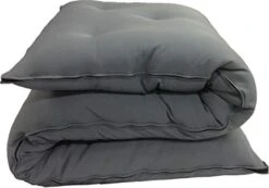 D&D Futon Furniture Gray Full Size Traditional Japanese Floor Futon Mattresses, Foldable Cushion Mats, Yoga, Meditation 3 X 54 X 80