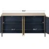 GENERIC Sideboard Buffet Cabinet, Kitchen Storage Cabinet Console Televison Table With Pop-up Doors For Living Room Home Furniture (Blue Gold)