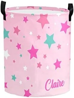 Personalized Laundry Basket Hamper,Unicorn Cloud Purple,Collapsible Storage Baskets With Handles For Kids Room,Clothes, Nursery Decor -Safavieh Furniture 317MDgLI3bL. AC