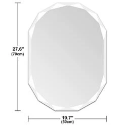 Ruomeng Wall Mirror Beveled Edge Frameless Mirror 20” X 28” Accent Mirror For Bathroom Vanity And Entryway 9 Ruomeng Wall Mirror Beveled Edge Frameless Mirror 20” X 28” Accent Mirror For Bathroom Vanity And Entryway -Safavieh Furniture 317NzuVBldL