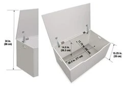 Badger Basket Flat Top Toy Box And Storage Bench For Kids, Playroom Storage, White 14 Badger Basket Flat Top Toy Box And Storage Bench For Kids, Playroom Storage, White -Safavieh Furniture 317Sz0UXPiL