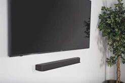 EZ-Hang By HANGMAN No Stud Premium Sound Bar Shelf, 38", Black Powder Coat -Safavieh Furniture 317lgXQdKBL