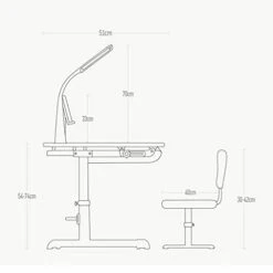 Peacur Kids Desk Study Table, Height Adjustable Student Desk And Chair Set, Children Desk W/Lamp, With Students Writing Desk Tilt Desktop Storage Drawer Bookstand For Boys & Girls (Pink) 9 Peacur Kids Desk Study Table, Height Adjustable Student Desk And Chair Set, Children Desk W/Lamp, With Students Writing Desk Tilt Desktop Storage Drawer Bookstand For Boys & Girls (Pink) -Safavieh Furniture 3189P5lJKjL