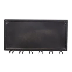 Deco 79 Vintage Metal Wall Wine Rack, 25"W X 14"H, Black -Safavieh Furniture 318TpLIFu0L