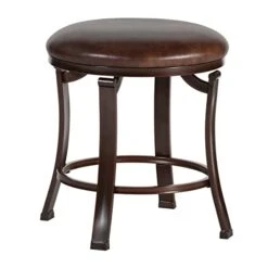 Furniture Hastings Backless Vanity Stool, Antique Brown