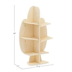 Guidecraft EdQ Reading Tree- Natural: Plywood Bookshelf For Kids' Playroom, Classroom And Bedroom | Wooden Organizer Shelves