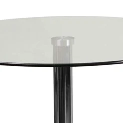 Flash Furniture Kenneth 23.5'' Round Glass Table With 35.5''H Chrome Base -Safavieh Furniture 31968cCOG0L