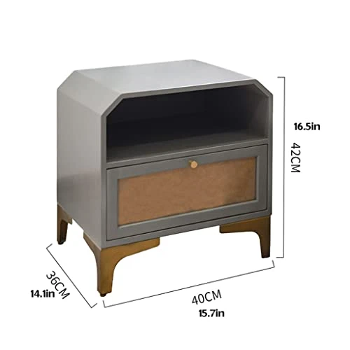 Indoor Bedrooms Nightstand Modern Bedside Table Simple Bedside Drawer Cabinet Light Luxury Bedroom Bedside Cabinet Small Living Room Sofa Storage Locker Nightstand Side Table 2 Indoor Bedrooms Nightstand Modern Bedside Table Simple Bedside Drawer Cabinet Light Luxury Bedroom Bedside Cabinet Small Living Room Sofa Storage Locker Nightstand Side Table - Image 2
