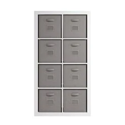 Sauder Stow-Away 8-Cube Organizer, White Finish -Safavieh Furniture 319CVSQuOOL