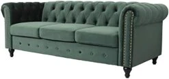 DRNCURN Chesterfield Sofa With Nail-Head For Living Room Office Sofa Set Modern Fabric Sofa Accent Tufted Chairs For Living Room -Safavieh Furniture 319gKfywpUL. AC
