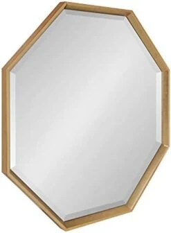 Kate And Laurel Calter Modern Large Octagon Frame Wall Mirror, 31.5 X 31.5, Gold -Safavieh Furniture 31AeBwelSL. AC