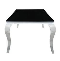 Coaster Furniture Carone Rectangular Glass Top Black And Chrome Dining Table 115071 7 Coaster Furniture Carone Rectangular Glass Top Black And Chrome Dining Table 115071 -Safavieh Furniture 31B76Xt4XXL