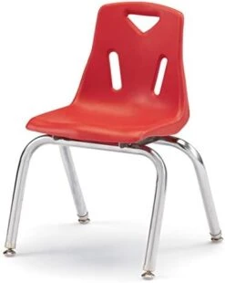Jonti-Craft Berries 8140JC1114 Stacking Chair With Chrome-Plated Legs, 10" Height, Orange -Safavieh Furniture 31BXqPTQtL. AC