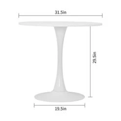 STYLIFING 3 Pieces Dining Table Set Mid-Century Modern Tulip Dining Table And 2 Swivel Fabric Upholstered Dining Chairs In Red,Kitchen Table And Chairs For 2 Person -Safavieh Furniture 31C29GfpM5L