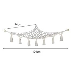Storage Toy Hammock 1 Set Durable Storage Bohemian Style Triangular Wall Plush Toy Hammock Net With Light M -Safavieh Furniture 31C7JWbyDML