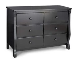 Delta Children Universal 6 Drawer Dresser, Black Cherry -Safavieh Furniture 31CF6YimvTL