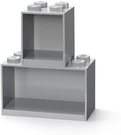 Room Copenhagen Lego Brick Set With 4-Stud And 8-Stud Box Shelves, Black -Safavieh Furniture 31Cpytex0L. AC