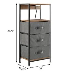 Nightstands Living Room 3 Drawers High Bedside Table Bedroom Bedside Table (Color : E, Size : As Showns) -Safavieh Furniture 31DUrd4YL5L