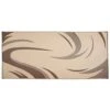 Stylish Camping SD8187 8-Feet X 18-Feet Graphic Swish RV Reversible Patio Mat, Brown/Tan