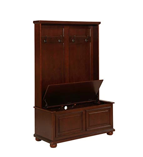 Powell Furniture Chadwick Hall Tree, Cherry, 4 Powell Furniture Chadwick Hall Tree, Cherry, - Image 4