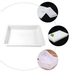 ULTECHNOVO 1pc Tray Kids Beach Toys Desktop Toys Sand Box Toys Food Tray Kids Toy Storage Organizer Desk Organizer Plastic Tray Household Supplies Storage Container Plate Toys White Toys Bead -Safavieh Furniture 31EUUYok4tL