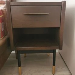 BDDIE Nightstand Bedside Table Simple Semi-Open Locker Living Room Bedroom Bedside Table Storage Cabinet Wooden Small Cabinet End Table For Bedroom, Living Room, College Dorm -Safavieh Furniture 31FNgxEb0QL