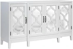 BBSJ 59.8'' Mirrored Console, Sideboard For Living And Dining Room With 4 Cabinets And 3 Adjustable Shelves. -Safavieh Furniture 31G0JpzwEVL. AC