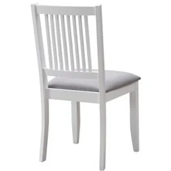 Duhome Wooden Dining Chairs Set Of 2, Farmhouse Kitchen Chairs With Backrest Dining Room Chairs Upholstered Seat Side Chairs For Living Room, White -Safavieh Furniture 31G2SWqLL1L