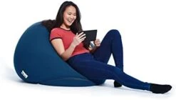 Yogibo Pod X Small Bean Bag For Teens, Adults, Plush, Soft, Single Beanbag Chair, Measures 3'x3', Blue 18 Yogibo Pod X Small Bean Bag For Teens, Adults, Plush, Soft, Single Beanbag Chair, Measures 3'x3', Blue -Safavieh Furniture 31GGcnE2oCL. AC
