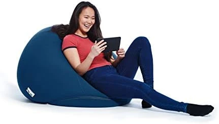 Yogibo Pod X Small Bean Bag For Teens, Adults, Plush, Soft, Single Beanbag Chair, Measures 3'x3', Blue 4 Yogibo Pod X Small Bean Bag For Teens, Adults, Plush, Soft, Single Beanbag Chair, Measures 3'x3', Blue - Image 4