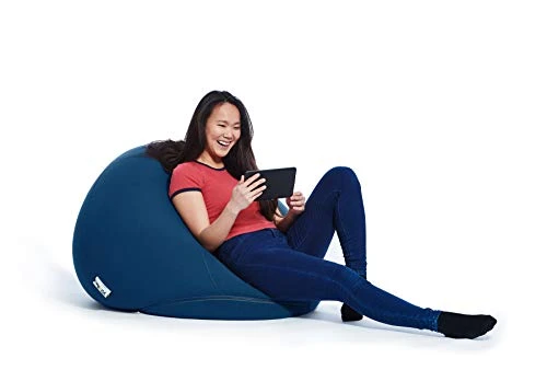 Yogibo Pod X Small Bean Bag For Teens, Adults, Plush, Soft, Single Beanbag Chair, Measures 3'x3', Blue 1 Yogibo Pod X Small Bean Bag For Teens, Adults, Plush, Soft, Single Beanbag Chair, Measures 3'x3', Blue