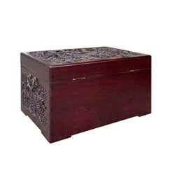 Small Oriental Burgundy Phoenix Dragon Carving Camphor Trunk Table Acs7531 13 Small Oriental Burgundy Phoenix Dragon Carving Camphor Trunk Table Acs7531 -Safavieh Furniture 31GgKR5wGdL