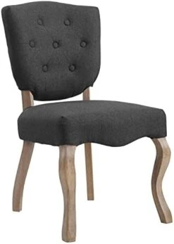 Modway Array French Vintage Tufted Upholstered Fabric Four Dining Chairs In Beige -Safavieh Furniture 31GhEYW3npL. AC