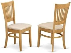 East West Furniture VAC-Oak-C Dining Chairs, Upholstered Seat & Modern NFT T Dining Room Table Rectangular Tabletop And 53.5 X 31.5 X 29-Oak Finish 21 East West Furniture VAC-Oak-C Dining Chairs, Upholstered Seat & Modern NFT T Dining Room Table Rectangular Tabletop And 53.5 X 31.5 X 29-Oak Finish -Safavieh Furniture 31HXsAuY0ML. AC