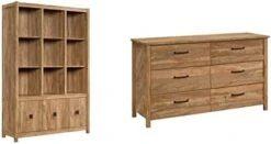 Sauder Cannery Bridge Storage Wall, L: 48.31" X W: 15.59" X H: 71.97", Sindoori Mango Finish & Cannery Bridge Dresser, Sindoori Mango Finish 17 Sauder Cannery Bridge Storage Wall, L: 48.31" X W: 15.59" X H: 71.97", Sindoori Mango Finish & Cannery Bridge Dresser, Sindoori Mango Finish -Safavieh Furniture 31HgXx lw7L. AC