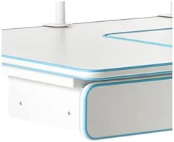 ApexDesk Little Soleil DX 43" W Children's Height Adjustable Study W/Integrated Shelf & Drawer, Blue Desk Only 5 ApexDesk Little Soleil DX 43" W Children's Height Adjustable Study W/Integrated Shelf & Drawer, Blue Desk Only -Safavieh Furniture 31HvKPTwweL