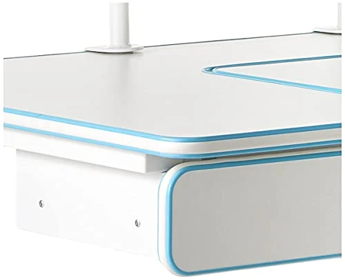 ApexDesk Little Soleil DX 43" W Children's Height Adjustable Study W/Integrated Shelf & Drawer, Blue Desk Only 3 ApexDesk Little Soleil DX 43" W Children's Height Adjustable Study W/Integrated Shelf & Drawer, Blue Desk Only - Image 3