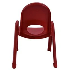 Children's Factory-AB7711PR Angeles Value Stack Kids Chair, Preschool/Daycare/Playroom Furniture, Flexible Seating Classroom Furniture For Toddlers, Red, 11" -Safavieh Furniture 31IO7KbKjEL