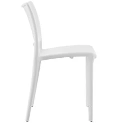 Modway MO- Hipster Contemporary Modern Molded Plastic Stacking, Dining Chair, White -Safavieh Furniture 31JBnN0qcmL