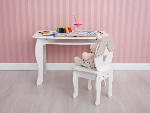 Woodandhearts Montessori Toddler Table And Chair Set Wooden White Angel Toddler Chair And Puzzle Table Gift For 1 Year Old Waldorf Handmade Furniture 4 Woodandhearts Montessori Toddler Table And Chair Set Wooden White Angel Toddler Chair And Puzzle Table Gift For 1 Year Old Waldorf Handmade Furniture - Image 4