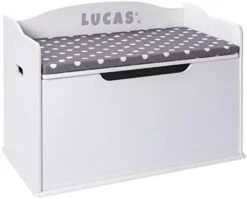 Milliard Wooden Toy Box And Storage Chest With Seating Bench - For Kids And Babies – Girls And Boys - White - Large 13 Milliard Wooden Toy Box And Storage Chest With Seating Bench - For Kids And Babies – Girls And Boys - White - Large -Safavieh Furniture 31L4PEVK1GL. AC 1